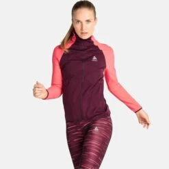 ODLO ZEROWEIGHT PRO WARM HYBRID JACKET W SIESTA/WINETASTING 22 -Winter Sportswear 9 101748 zeroweight pro warm hybrid jkt siesta winetasting 313201 30763 03