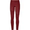 ORTOVOX FLEECE LIGHT LONG PANTS W DARK BLOOD BLEND 22