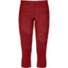 ORTOVOX FLEECE LIGHT SHORT PANTS W DARK BLOOD BLEND 22 -Winter Sportswear 9 105413 fleece light short pants w dark blood blend 87089 dbb 01