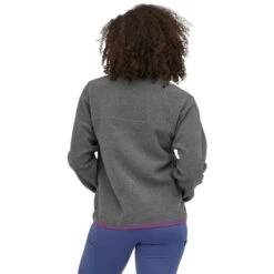 PATAGONIA W'S LW SYNCH SNAP-T P/O NICKEL W/AMARANTH PINK 23 -Winter Sportswear 9 110590 w s lw synch snap t p o nickel w amaranth pink 25455 nlam 03