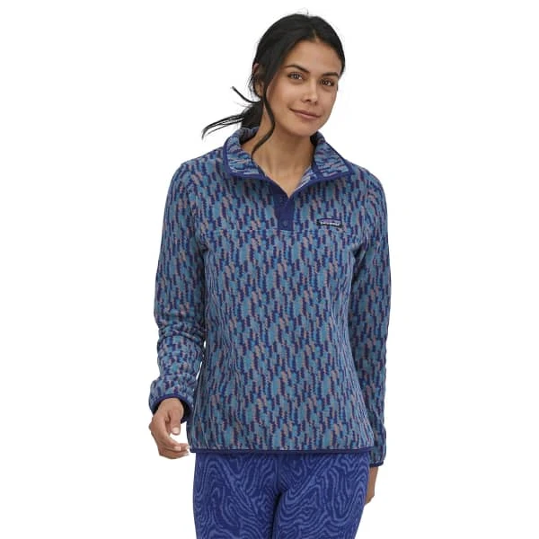 PATAGONIA W'S MICRO D SNAP-T P/O CLIMBING TREES IKAT SOUND BLUE 23 4 PATAGONIA W'S MICRO D SNAP-T P/O CLIMBING TREES IKAT SOUND BLUE 23 - Image 2