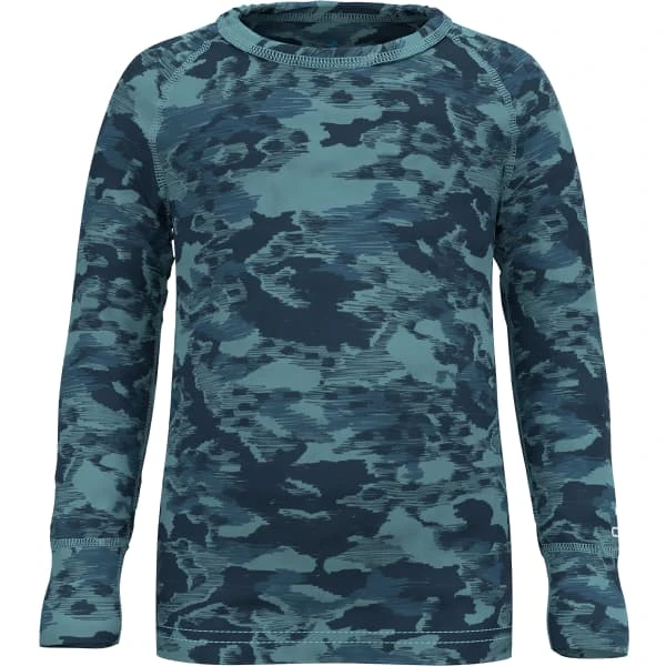 ODLO ACTIVE WARM ECO TREND KIDS BL TOP CREW NECK L/S REEF WATERS 23 3 ODLO ACTIVE WARM ECO TREND KIDS BL TOP CREW NECK L/S REEF WATERS 23