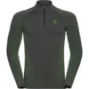 ODLO PERFORMANCE WARM ECO BL TOP TURTLE NECK L/S HALF ZIP ODLO GRAPHITE GREY/LOUNGE LIZARD 23