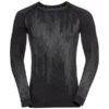ODLO BL TOP CREW NECK L/S KINSHIP PW 200 BLACK MELANGE 23 -Winter Sportswear 9 112245 bl top crew neck l s kinship pw 200 black melange 111172 15015 01