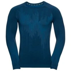 ODLO BL TOP CREW NECK L/S KINSHIP PW 200 BLUE WING TEAL MELANGE 23