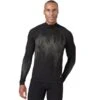 ODLO BL TOP TURTLE NECK L/S HALF ZIP KINSHIP PW 200 BLACK MELANGE 23 -Winter Sportswear 9 112253 bl top turtle neck l s half zip kinship pw 200 black melange 111192 15015 01