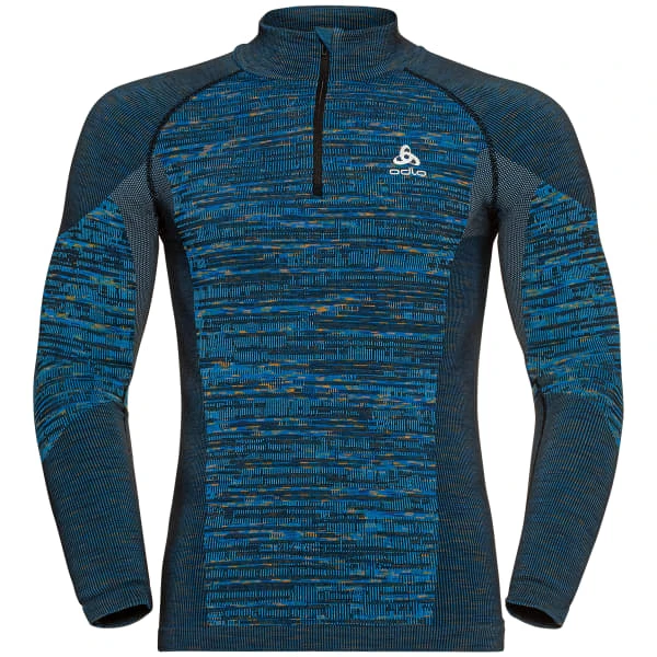 ODLO BLACKCOMB ECO BL TOP TURTLE NECK L/S HALF ZIP IND BUNTING/SPACE DYE 23 3 ODLO BLACKCOMB ECO BL TOP TURTLE NECK L/S HALF ZIP IND BUNTING/SPACE DYE 23