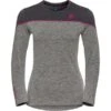 ODLO BL TOP CREW NECK L/S REVELSTOKE PW 150 W GRAPH GREY MEL/FES FUCHSIA 23 -Winter Sportswear 9 113699 bl top crew neck l s revelstoke pw 150 w graph grey mel fes fuchsia 111141 10824 01