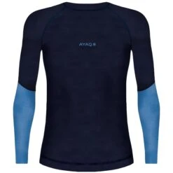 AYAQ MEFONNA MERINO LONG SLEEVE W BLUE SLATE 23
