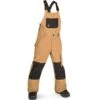 VOLCOM BARKLEY INS BIB OVERALL CARAMEL 23 -Winter Sportswear 9 115541 barkley ins bib overall caramel i1252302 crl 01
