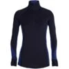 ICEBREAKER 260 ZONE LS HALF ZIP W MIDNIGHT NAVY/ROYAL NAVY -Winter Sportswear 9 116682 260 zome ls half zip w midnight navy royal navy ib104394 078 01