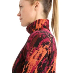 ICEBREAKER 250 VERTEX LS HALF ZIP SEDIMENTARY W CHERRY/FLS 23 13 ICEBREAKER 250 VERTEX LS HALF ZIP SEDIMENTARY W CHERRY/FLS 23 -Winter Sportswear 9 116697 250 vertex ls half zip w cherry fls ib0a56ia 674 06