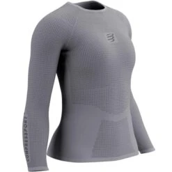 COMPRESSPORT ON/OFF BASE LAYER LS TOP W GREY 22