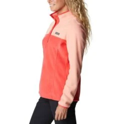 COLUMBIA BENTON SPRINGS 1/2 SNAP RED HIBISCUS, C 22 -Winter Sportswear 9 119993 benton springs 1 2 snap red hibiscus c 1860991676 04