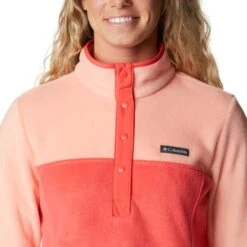 COLUMBIA BENTON SPRINGS 1/2 SNAP RED HIBISCUS, C 22 -Winter Sportswear 9 119993 benton springs 1 2 snap red hibiscus c 1860991676 05