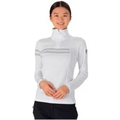 ROSSIGNOL W RESORT 1/2 ZIP WHITE 23