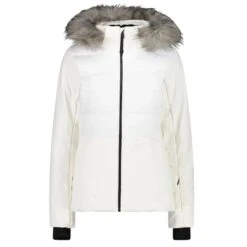 CMP WOMAN JKT ZIP HOOD WHITE 23