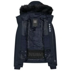 CMP WOMAN JKT ZIP HOOD BLACK BLUE 23 -Winter Sportswear 9 120203 woman jkt zip hood black blue 31w0196f n950 04