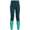 ICEBREAKER MERINO W ZONEKNIT 200 LEGGINGS GREEN GLORY/FRESH/CB 23 -Winter Sportswear 9 124893 ib0a56he840 01