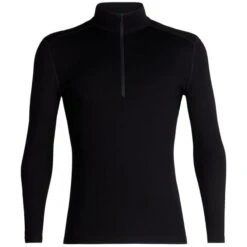 ICEBREAKER 260 TECH LS HALF ZIP BLACK 23