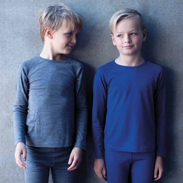 ICEBREAKER KIDS 200 OASIS LS CREWE GRITSTONE HEATHER 23 4 ICEBREAKER KIDS 200 OASIS LS CREWE GRITSTONE HEATHER 23 - Image 2