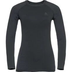ODLO PERFORMANCE WARM ECO BL TOP CREW NECK L/S W BLK/NEW ODLO GRAPHITE GREY 23