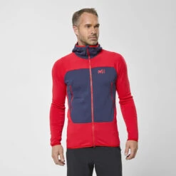 MILLET FUSION GRID HOODIE M RED/SAPHIR 23 -Winter Sportswear 9 90767 fusion grid hoodie m rouge saphir miv9024 8083 03