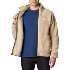 COLUMBIA RUGGED RIDGE II SHERPA FLEECE ANCIENT FOSSIL, STONE GREEN 23 -Winter Sportswear 9 95928 rugged ridge ii sherpa fleece ancient fossil stone green 1911112 271 03