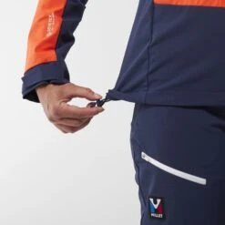 MILLET TRILOGY V ICON INFIN JKT SAPHIR/CORAL CHROME 23 -Winter Sportswear 9 101238 trilogy v icon infin jkt saphir coral chrome miv9391 9654 04