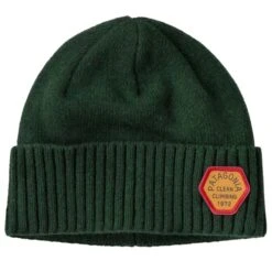 PATAGONIA BRODEO BEANIE CLEAN CLIMB PATCH PINYON GREEN 23