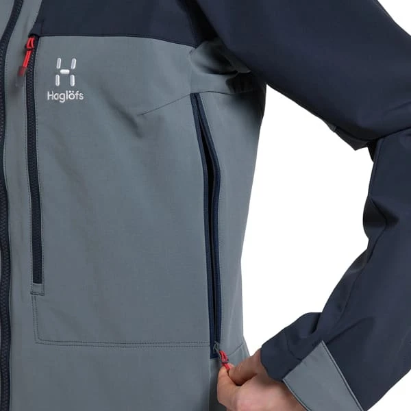 Haglöfs HAGLÖFS ROC SIGHT SOFTSHELL JACKET W STEEL BLUE/TARN BLUE 23 8 Haglöfs HAGLÖFS ROC SIGHT SOFTSHELL JACKET W STEEL BLUE/TARN BLUE 23 - Image 6