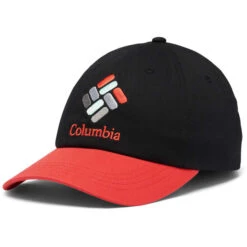 COLUMBIA ROC II BALL CAP BLACK RED HIBISCUS 20