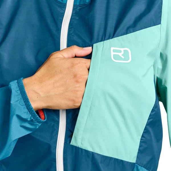 ORTOVOX WINDBREAKER JACKET W PETROL BLUE 23 7 ORTOVOX WINDBREAKER JACKET W PETROL BLUE 23 - Image 5