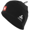ODLO POLYKNIT FAN WARM ECO HAT SWISSSKI BLACK 23